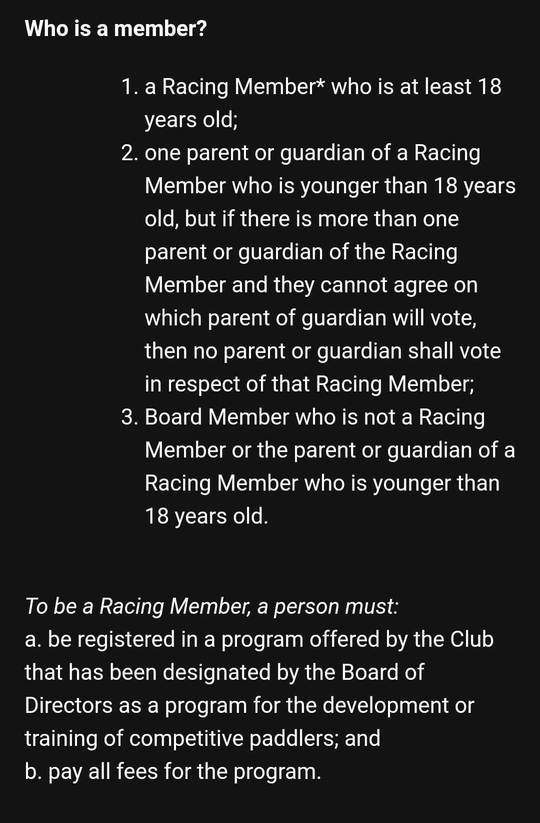 AGM Definition of Member
